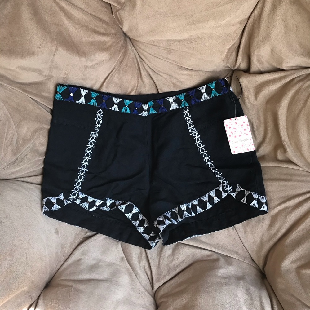 Free People Black Shorts